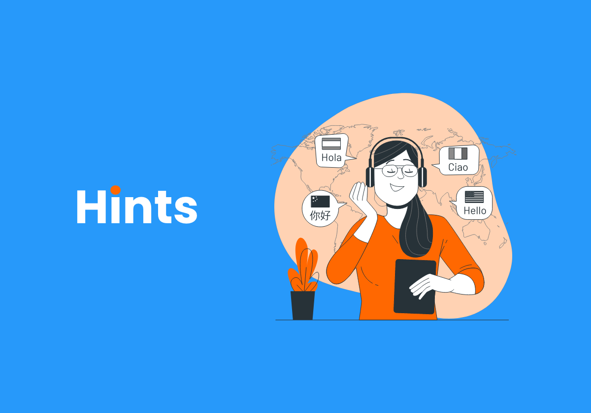 Hints - Vocabulary app